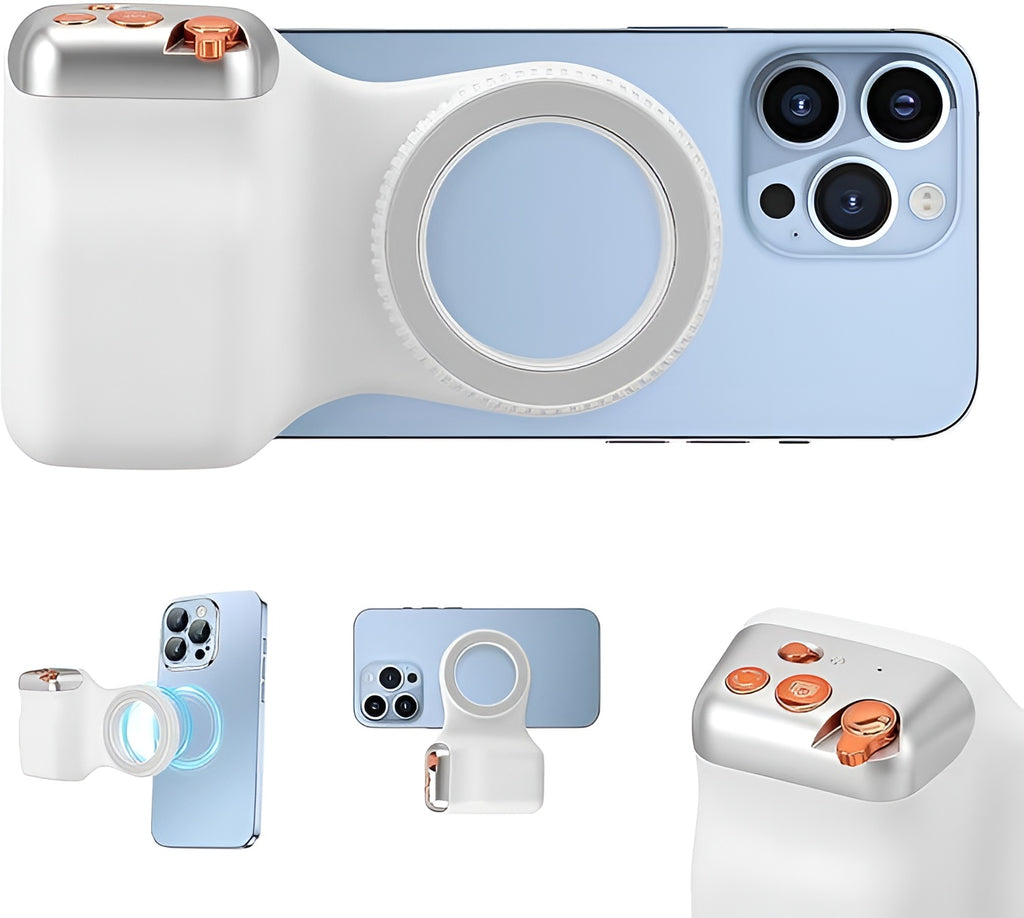 Magnatic phone  caamera handle