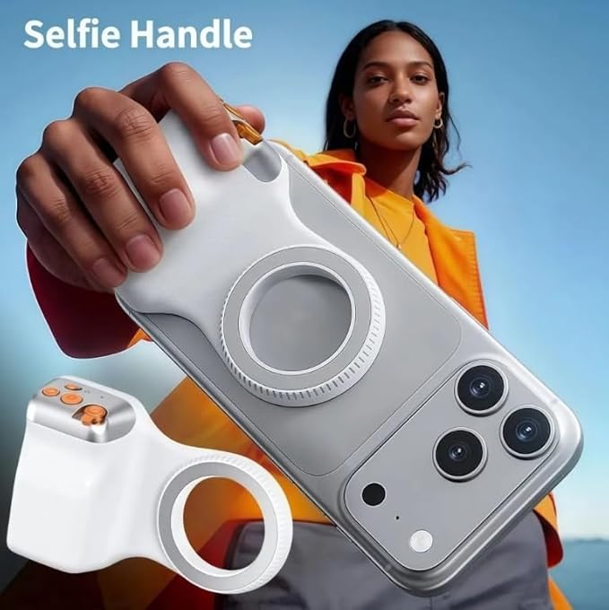 Magnatic phone  caamera handle