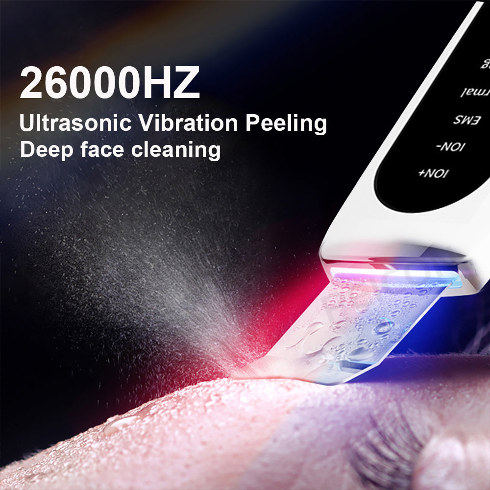 Ultrasonic Skin Scrubber – Electric Facial Skin Care Device