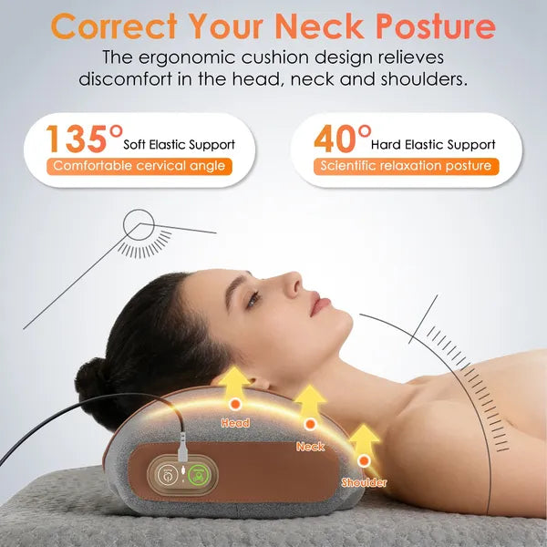 3-in-1 Neck Massager Pillow with Heat&Viberation