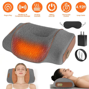3-in-1 Neck Massager Pillow with Heat&Viberation