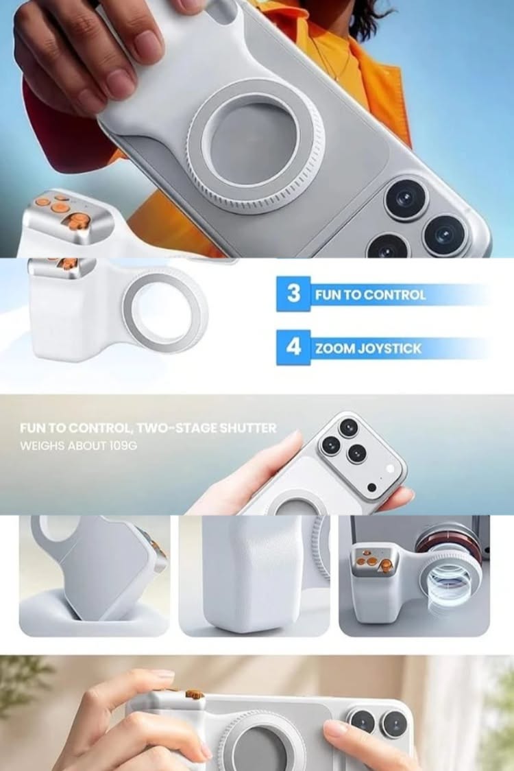Magnatic phone  caamera handle