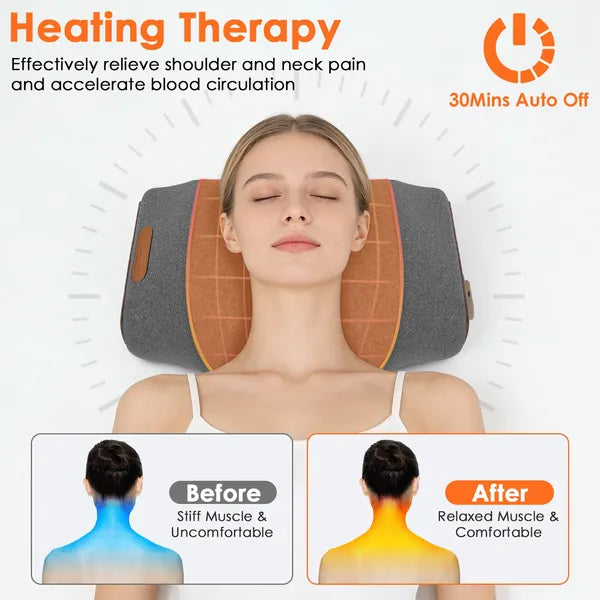 3-in-1 Neck Massager Pillow with Heat&Viberation